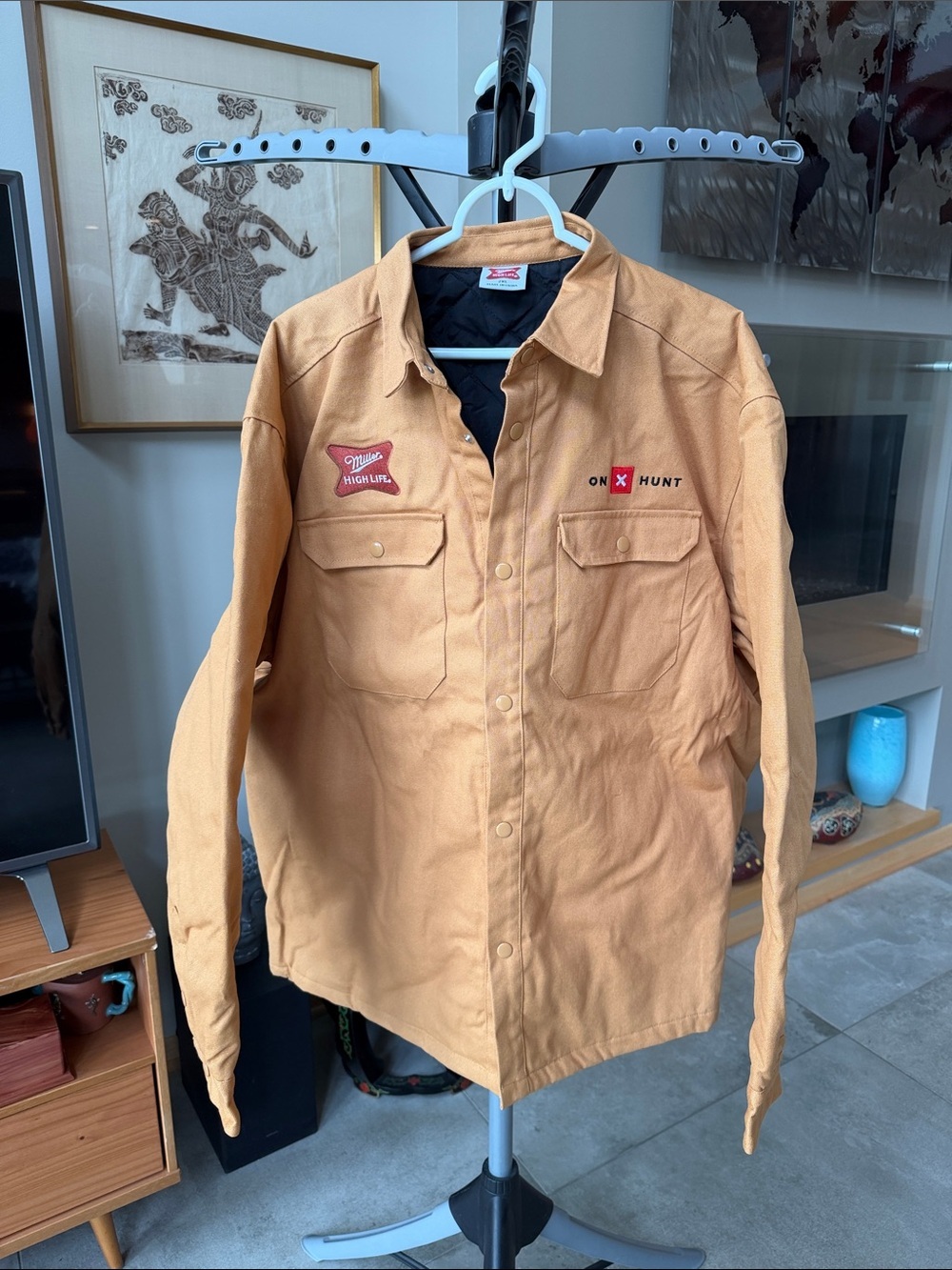 NEW Miller High Life OnX Hunt Promotional Tan Insulated Work Jacket - Men's 2XL